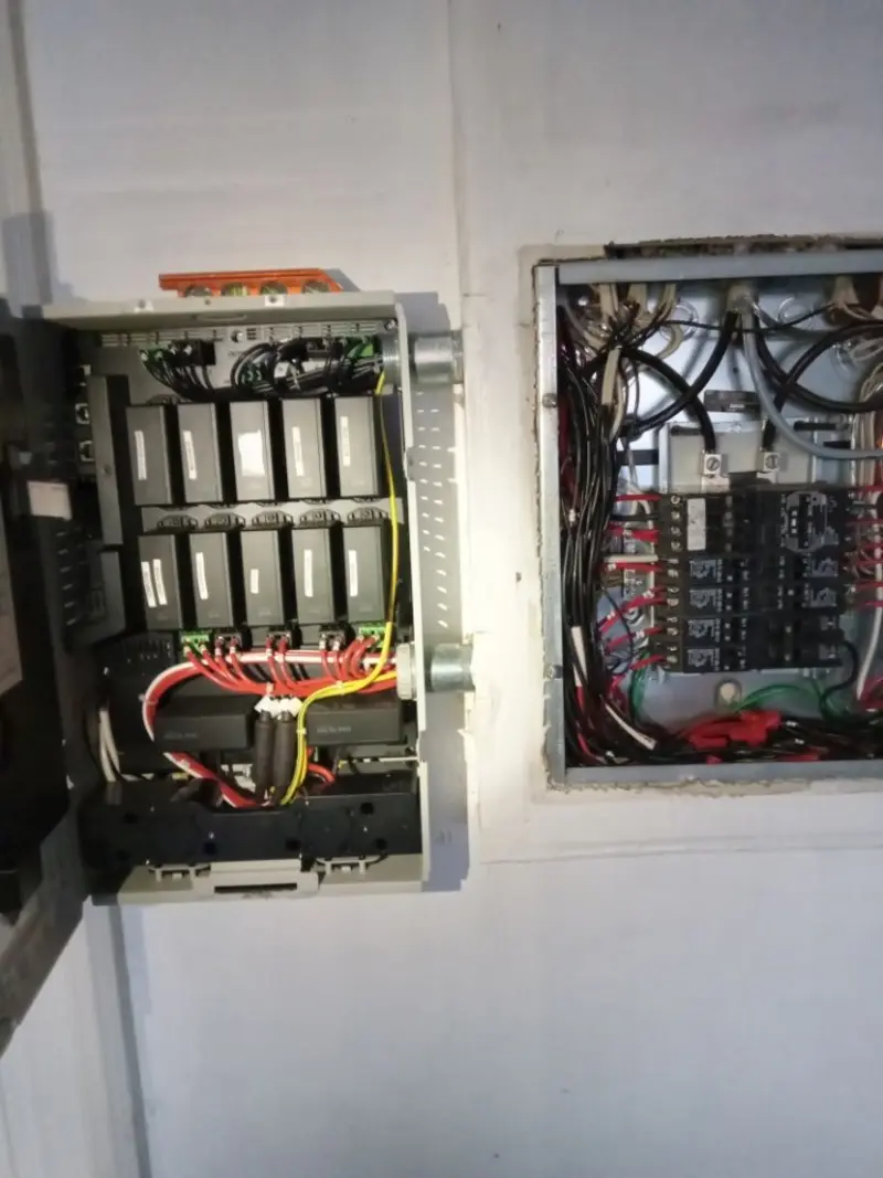 Electrical panel upgrade completed for Security Camera Wiring in Scotia